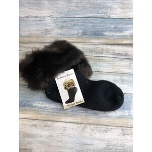 Bedtime, basic‎ slipper, socks one size fits all ladies women Faux Fur